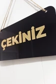 Cam Kapılar İçin İtiniz Çekiniz Tabelası 20*10 CM - 4