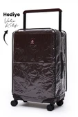 Elatae Vouge Exclusive Orta Boy Ultra Strong Valiz Mor V10737 - 4