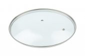 Tüm Tencere ve Tavalara Uygun Kaliteli Cam Kapak 24 cm - 1