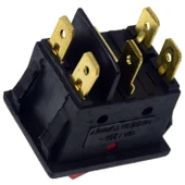 2'li Işıklı Kırmızı Fırın Şalteri thumbnail 2