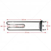 273mm Çeşitli Markalara Uygun Çamaşır Makinesi Rezistansı 1900W - 1
