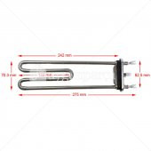 275mm Çeşitli Markalara Uygun Çamaşır Makinesi Rezistansı 2000W - 1
