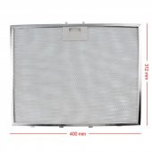 Aspiratör & Davlumbaz Tel Filtresi 400x312mm - 4 Tırnaklı - 3