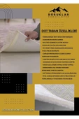 Kaymaz Tabanlı Yıkanabilir Ay Kız Desenli Çocuk Halısı Dot Taban Halı PEMBE 160 X 230 - 2