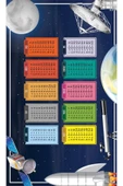 Kaymaz Tabanlı Yıkanabilir Çarpım Tablo Desenli Çocuk Halısı Dot Taban Halı RENKLİ 120 X 180 - 4