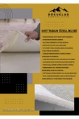 Kaymaz Tabanlı Yıkanabilir Gamer Desenli Çocuk Halısı Dot Taban Halı Siyah 80 X 300 - 5