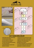 Kaymaz Taban Yıkanabilir Seksek Desenli Çocuk Halısı RENKLİ 160 X 230 - 2