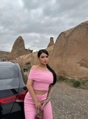 Madonna yaka bol paça pantolonlu takım - 5