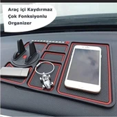 Kaydırmaz Çok Fonksiyonlu Araç İçi Telefon Tutucu - Numaratörlü, 24x18 cm, Pratik ve Güvenli - 5