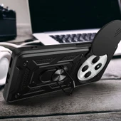 Xiaomi Redmi 14C 4G Kılıf Magnetik Standlı Kamera Korumalı Sürgülü Vega Kapak thumbnail 5