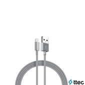 Ttec UsbA to Lightning Hızlı Data ve Fast Şarj Kablosu 100cm Gri 2DK7508GR thumbnail 4