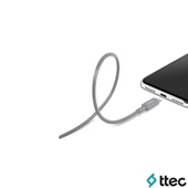 Ttec UsbA to Lightning Hızlı Data ve Fast Şarj Kablosu 100cm Gri 2DK7508GR thumbnail 5