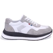 Dagoster DMA08-1976 Beyaz Ortopedik Günlük Erkek Deri Ayakkabı thumbnail 2