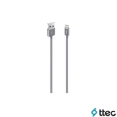 Ttec UsbA to Lightning Hızlı Data ve Fast Şarj Kablosu 100cm Gri 2DK7508GR thumbnail 2