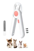 TechTic Led Işıklı Kedi Köpek Tırnak Makası Işıklı-Törpülü -Korumalı Evcil Hayvan Tırnak Makası - 1