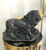 Aslan Biblo Heykel Siyah-Gold - 4