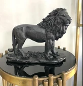 Aslan Biblo Heykel Siyah-Gold - 3