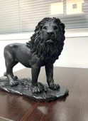 Aslan Biblo Heykel Siyah-Gold - 5