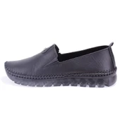 Dagoster DZA07-63114 Siyah Ortopedik Günlük Deri Kadın Ayakkabı thumbnail 3