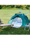 ÇİFT KAPILI OTOMATİK KURULUM KAMP ÇADIRI 3 KİŞİLİK KOLAY KURULUM PİKNİK PLAJ ÇADIR 200X150X125cm - 1