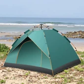 ÇİFT KAPILI OTOMATİK KURULUM KAMP ÇADIRI 3 KİŞİLİK KOLAY KURULUM PİKNİK PLAJ ÇADIR 200X150X125cm - 3