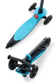 Wellgro Turbo 3 Tekerli Yükseklik Ayarlı Scooter, Mavi - 4