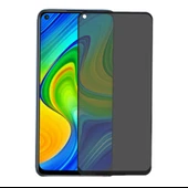 Xiaomi Redmi Note 9 Uyumlu Privacy Ön Koruma Hayalet Seramik Nano Ekran Koruyucu (Siyah) thumbnail 1