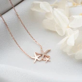 Vaoov 925 Ayar Gümüş Deniz Yıldızı Kolye thumbnail 4