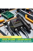HAVA ÜFLEME + KALEM HAVYA LCD DİGİTAL EKRAN LEHİMLEME İSTASYONU - 1