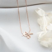 Vaoov 925 Ayar Gümüş Deniz Yıldızı Kolye thumbnail 3