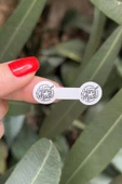 Handmade Model2 Beyaz İp Fitil Etiketi 100 Adet - 2