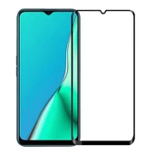 Oppo A5s Uyumlu Ön Koruma Temperli Cam Ekran Koruyucu (Siyah) - 1