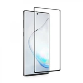 Samsung Galaxy Note 10 Uyumlu Full Glue Temperli Cam Ekran Koruyucu (Siyah) - 1