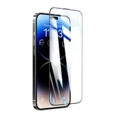 iPhone 11 / XR Kolay Uygulama Aparatlı Dust Proof Temperli Cam Ekran Koruyucu (Siyah) thumbnail 2