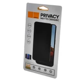 Oppo A72 Uyumlu Privacy Ön Koruma Hayalet Seramik Nano Ekran Koruyucu (Siyah) - 3