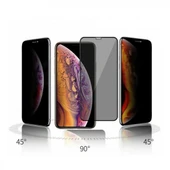 Oppo A72 Uyumlu Privacy Ön Koruma Hayalet Seramik Nano Ekran Koruyucu (Siyah) - 2