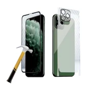 iPhone 12 Pro Uyumlu Ön-Arka-Kamera Set Matte Full Body 3in1 Nano Ekran Koruyucu thumbnail 1