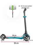 Wellgro Işıklı 3 Tekerli Yükseklik Ayarlı Scooter, Yeşil - 9