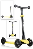 Wellgro Işıklı 3 Tekerli Yükseklik Ayarlı Scooter, Sarı - 2
