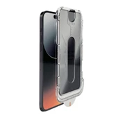 iPhone 16 Pro Max Kolay Uygulama Aparatlı Dust Proof Privacy Temperli Hayalet Cam Ekran Koruyucu (Siyah) - 1
