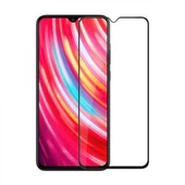 Xiaomi Redmi Note 8 Uyumlu Ön Koruma Temperli Cam Ekran Koruyucu (Siyah) - 1