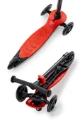 Wellgro Işıklı 3 Tekerli Yükseklik Ayarlı Scooter, Kırmızı - 7
