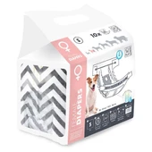 M-Pets Diapers Dişi Köpekler İçin Külot Bez Small 10 lu 27,5x37 Cm - 1