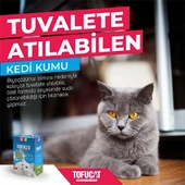 TofuCat Tuvalete Atılabilen Koku Hapsedeci Topaklanan Doğal Kedi Kumu 8 Lt - 2