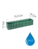 Omnipazar SO-İB03 Yeşil Askılı Balkon Saksı Takım 14 lt No 3 thumbnail 6