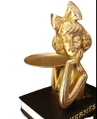 20cm-30cm ebatlarında kırılmaz polyester Tepsili kız  biblosu thumbnail 4