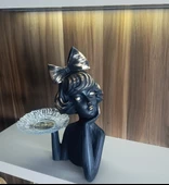 20cm-30cm ebatlarında kırılmaz polyester Tepsili kız  biblosu thumbnail 5