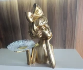 20cm-30cm ebatlarında kırılmaz polyester Tepsili kız  biblosu thumbnail 8