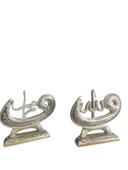 kırılmaz polyester,Allah ve Muhammed(s.a.v) (2 li ) SARI RENK yazılı biblo thumbnail 6