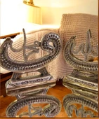 kırılmaz polyester,Allah ve Muhammed(s.a.v) (2 li ) SARI RENK yazılı biblo thumbnail 4